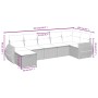 Set de sofás de jardín 7 pzas con cojines ratán PE gris claro de , Conjuntos de jardín - Ref: Foro24-3264128, Precio: 506,54 ...