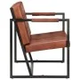 Dreisitzer-Sofa aus echtem braunem Ziegenleder. von , Sofas - Ref: Foro24-288284, Preis: 503,77 €, Rabatt: %