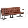 Dreisitzer-Sofa aus echtem braunem Ziegenleder. von , Sofas - Ref: Foro24-288284, Preis: 503,77 €, Rabatt: %