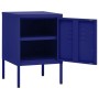 Mesita de noche acero azul marino 35x35x51 cm de , Mesitas de noche - Ref: Foro24-336208, Precio: 72,16 €, Descuento: %