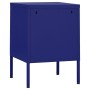 Mesita de noche acero azul marino 35x35x51 cm de , Mesitas de noche - Ref: Foro24-336208, Precio: 72,16 €, Descuento: %