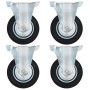 Ruedas fijas 4 unidades 100 mm de , Manipulación de materiales - Ref: Foro24-143444, Precio: 26,20 €, Descuento: %