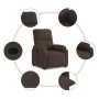 Sillón reclinable tela de microfibra marrón by , Armchairs - Ref: Foro24-373448, Price: 249,34 €, Discount: %