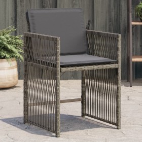 Sillones de jardín con cojines 4 uds ratán sintético gris de , Sillas de jardín - Ref: Foro24-365036, Precio: 197,21 €, Descu...