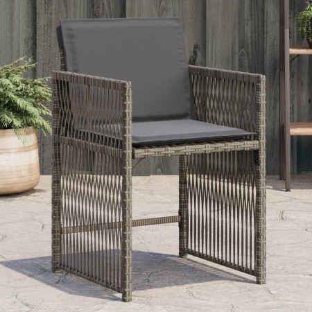 Sillones de jardín con cojines 4 uds ratán sintético gris de , Sillas de jardín - Ref: Foro24-365036, Precio: 197,21 €, Descu...