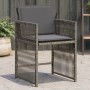 Sillones de jardín con cojines 4 uds ratán sintético gris de , Sillas de jardín - Ref: Foro24-365036, Precio: 197,21 €, Descu...