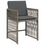 Sillones de jardín con cojines 4 uds ratán sintético gris de , Sillas de jardín - Ref: Foro24-365036, Precio: 197,21 €, Descu...