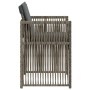Sillones de jardín con cojines 4 uds ratán sintético gris de , Sillas de jardín - Ref: Foro24-365036, Precio: 197,21 €, Descu...