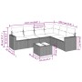 Set de sofás de jardín 7 pzas con cojines ratán PE gris claro de , Conjuntos de jardín - Ref: Foro24-3219012, Precio: 481,20 ...