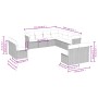 Set de sofás de jardín 11 pzas y cojines ratán sintético gris de , Conjuntos de jardín - Ref: Foro24-3217822, Precio: 722,75 ...