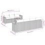 Set de sofás de jardín 8 pzas y cojines ratán sintético gris de , Sofás modulares de exterior - Ref: Foro24-3251069, Precio: ...