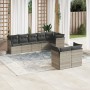 Set de sofás de jardín 8 pzas y cojines ratán sintético gris de , Conjuntos de jardín - Ref: Foro24-3217912, Precio: 600,28 €...