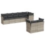 Set de sofás de jardín 8 pzas y cojines ratán sintético gris de , Conjuntos de jardín - Ref: Foro24-3217912, Precio: 600,28 €...