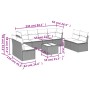 Set muebles jardín 9 pzas y cojines ratán sintético gris claro de , Conjuntos de jardín - Ref: Foro24-3217462, Precio: 591,39...