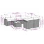 Set muebles jardín 9 pzas y cojines ratán sintético gris claro de , Conjuntos de jardín - Ref: Foro24-3218752, Precio: 615,29...