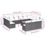 Set sofás jardín 14 pzas con cojines ratán sintético gris claro de , Conjuntos de jardín - Ref: Foro24-3218402, Precio: 924,2...