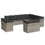 Set de sofás de jardín 12 pzas y cojines ratán sintético gris de , Conjuntos de jardín - Ref: Foro24-3218532, Precio: 915,70 ...