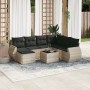 Set de sofás de jardín 8 pzas y cojines ratán sintético gris de , Conjuntos de jardín - Ref: Foro24-3254049, Precio: 555,98 €...