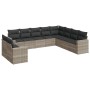 Set sofás jardín 10 pzas con cojines ratán sintético gris claro de , Conjuntos de jardín - Ref: Foro24-3219162, Precio: 679,0...