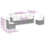 Set de sofás de jardín 6 pzas y cojines ratán sintético gris de , Conjuntos de jardín - Ref: Foro24-3217372, Precio: 401,36 €...