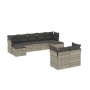 Set muebles jardín 9 pzas y cojines ratán sintético gris claro de , Conjuntos de jardín - Ref: Foro24-3218312, Precio: 628,74...