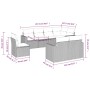 Set de sofás de jardín 8 pzas y cojines ratán sintético gris de , Conjuntos de jardín - Ref: Foro24-3219232, Precio: 585,83 €...