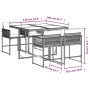 Set de muebles jardín 5 pzas con cojines ratán sintético negro de , Conjuntos de jardín - Ref: Foro24-3211443, Precio: 326,76...
