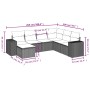 Set de sofás de jardín 7 pzas con cojines ratán PE gris claro de , Conjuntos de jardín - Ref: Foro24-3255239, Precio: 501,74 ...