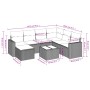 Set de sofás de jardín 8 pzas y cojines ratán sintético gris de , Conjuntos de jardín - Ref: Foro24-3219302, Precio: 529,53 €...