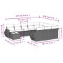 Set de sofás de jardín 11 pzas y cojines ratán sintético gris de , Sofás modulares de exterior - Ref: Foro24-3221931, Precio:...