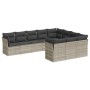 Set sofás jardín 10 pzas con cojines ratán sintético gris claro de , Conjuntos de jardín - Ref: Foro24-3218222, Precio: 703,2...