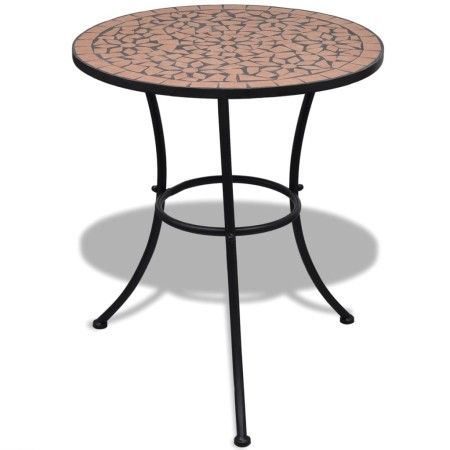Mesa de bistro de mosaico terracota 60 cm de vidaXL, Mesas de jardín - Ref: Foro24-41528, Precio: 94,63 €, Descuento: %