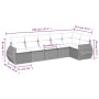 Set de sofás de jardín 6 pzas y cojines ratán sintético gris de , Conjuntos de jardín - Ref: Foro24-3221391, Precio: 452,79 €...