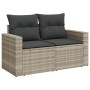 Set de sofás de jardín 11 pzas y cojines ratán sintético gris de , Conjuntos de jardín - Ref: Foro24-3219492, Precio: 747,99 ...