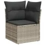 Set de sofás de jardín 11 pzas y cojines ratán sintético gris by , Modular outdoor sofas - Ref: Foro24-3221881, Price: 818,48...