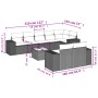 Set muebles jardín 9 pzas y cojines ratán sintético gris claro de , Conjuntos de jardín - Ref: Foro24-3255169, Precio: 669,58...