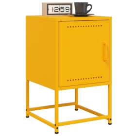 Mesitas de noche 2 uds acero amarillo mostaza 36x39x60,5 cm de , Mesitas de noche - Ref: Foro24-846453, Precio: 94,73 €, Desc...