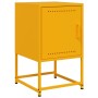 Mesitas de noche 2 uds acero amarillo mostaza 36x39x60,5 cm de , Mesitas de noche - Ref: Foro24-846453, Precio: 94,73 €, Desc...