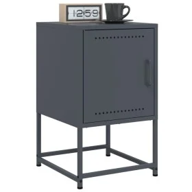 Mesitas de noche 2 unidades acero gris antracita 36x39x60,5 cm by , Nightstands - Ref: Foro24-846451, Price: 93,46 €, Discoun...