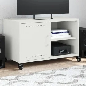Mueble de TV acero blanco 68x39x43,5 cm de , Muebles TV - Ref: Foro24-846673, Precio: 56,00 €, Descuento: %