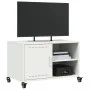 Mueble de TV acero blanco 68x39x43,5 cm de , Muebles TV - Ref: Foro24-846673, Precio: 56,00 €, Descuento: %