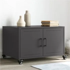 Mesa de centro acero negro 68x50x43,5 cm by , Coffee table - Ref: Foro24-846686, Price: 63,98 €, Discount: %