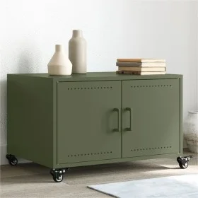 Mesa de centro acero verde oliva 68x50x43,5 cm by , Coffee table - Ref: Foro24-846690, Price: 67,35 €, Discount: %
