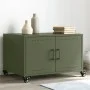Mesa de centro acero verde oliva 68x50x43,5 cm de , Mesas de centro - Ref: Foro24-846690, Precio: 67,35 €, Descuento: %