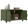 Mesa de centro acero verde oliva 68x50x43,5 cm de , Mesas de centro - Ref: Foro24-846690, Precio: 67,35 €, Descuento: %