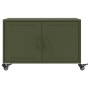 Mesa de centro acero verde oliva 68x50x43,5 cm de , Mesas de centro - Ref: Foro24-846690, Precio: 67,99 €, Descuento: %