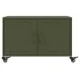 Mesa de centro acero verde oliva 68x50x43,5 cm de , Mesas de centro - Ref: Foro24-846690, Precio: 67,35 €, Descuento: %