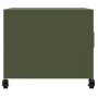 Mesa de centro acero verde oliva 68x50x43,5 cm de , Mesas de centro - Ref: Foro24-846690, Precio: 67,99 €, Descuento: %