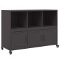 Aparador de acero negro 100,5x39x72 cm de , Aparadores - Ref: Foro24-846734, Precio: 125,44 €, Descuento: %