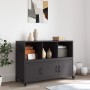 Aparador de acero negro 100,5x39x72 cm de , Aparadores - Ref: Foro24-846734, Precio: 125,44 €, Descuento: %